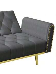 Sofas & Couches - Gray + Velvet + 2 Seat - View 7