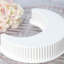 2Pcs/1pc Moon Shaped Silicone Cake Mold, Moonlight Lullaby Mousse Cake Pan Bread Pizza Baking Mold Kitchen Baking Tool, Suitable For Festivals, Valentine's Day, Spring Festival, Birthday, Wedding, Party Cake Mold,Kitchen Tools; Baking Tools - White - View 5