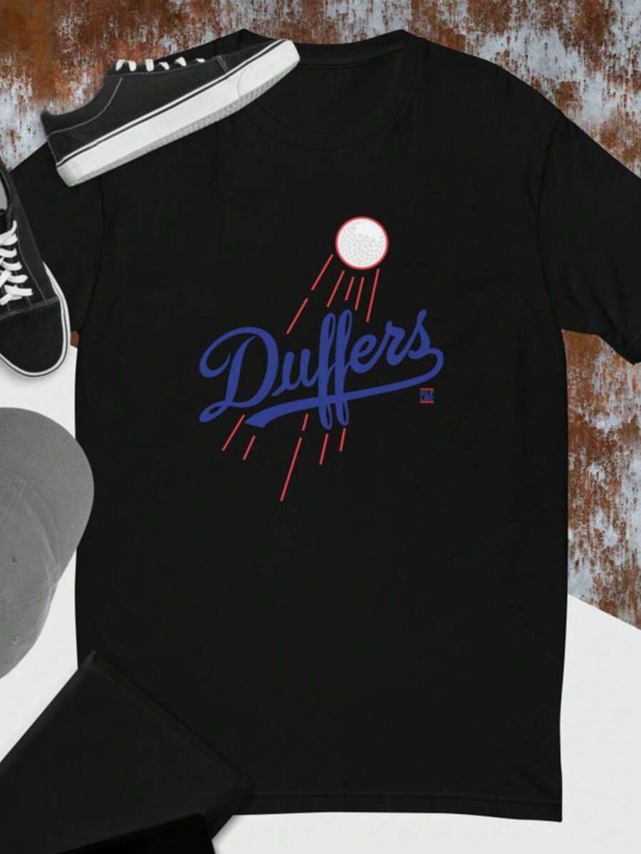Let's Go Duffers Short Sleeve Golf T-Shirt - màu đen - Xem 1