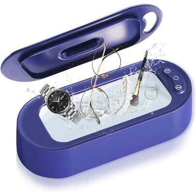 Limpiador Ultrasónico Joyas, Portátil Profesional Lavador Joyería Lavado 45KHz 500ML, Sónico 2 Modosáquina Limpieza Temporizador Digital Acero Inoxidable para Gafas Reloj Anillo Plata Collar Moneda