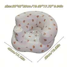 Multifunctional Inflatable Baby Learning Chair And Baby Bath Stool, Baby Inflatable Seat For Babies 3 Months And Up Summer Inflatable Baby Seat For Sitting Up, Blow Up Baby Floor Seat , Baby Shower Chair Floor Seater, Infant Back Support Sofa