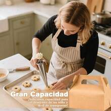 YQQ 30 Pack Cajas de Cartón Kraft para Lonche con Asa Cajas de Dulces para Fiesta 16x9x8.2 cm Fondo Resistente para Postres Galletas Snacks Ideal para Picnics Bodas Cumpleaños y Eventos5735 - Marrón30 - Ver 6