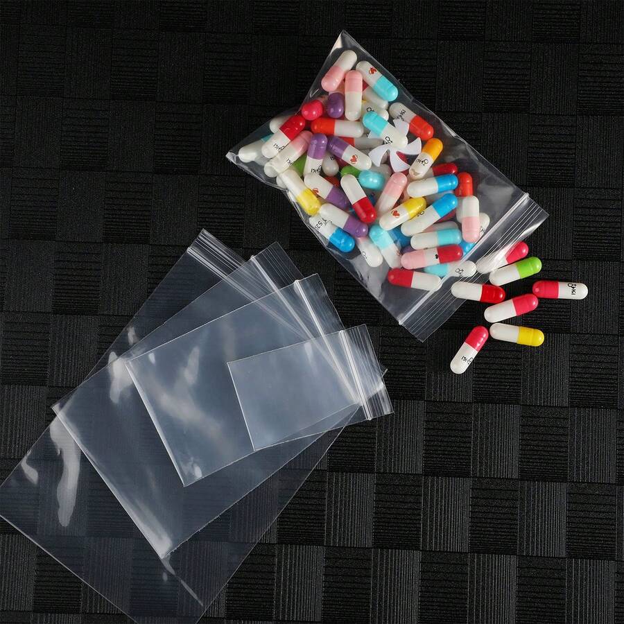 4 Sizes 100 Pack Clear Reclosable Zipper Storage Bags 2 Mil Plastic Poly Bags Resealable Lock Seal Zipper For Jewelry, Daily Vitamin, Bead ( 1. 6 X 2. 4 Inch, 2. 4 X 3. 6 Inch, 3. 2 X 4. 8 Inch, 4 X... - 1.6 x 2.4 英寸,2.4 x 3.6 英寸,3.2 x 4.8 英寸,4 x 6 英寸 - 查看 1