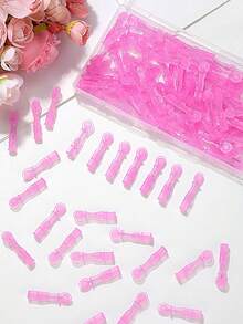 100 szt. sterylnych igieł do trądziku, jednorazowe narzędzia do usuwania zaskórników, skuteczne w przypadku niedoskonałości i zaskórników, odpowiednie do wszystkich rodzajów skóry, narzędzia do pielęgnacji skóry twarzy do użytku w salonie i w domu - Wielokolorowe - Zobacz 2