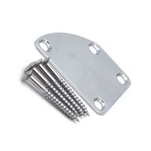 Electric Guitar Neck Plate Cutaway Neck Joint Plate For Strat Tele Bass - 銀色 - 查看 9