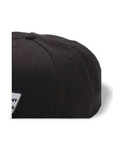 Full Patch Snapback Unisex Baseball Cap Decoration Versatile Daily School Black VN000QPU9RJ1 - Black - View 6