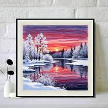 5D钻石画套装 - 风景主题钻石画，全钻马赛克DIY工艺品，适合家居墙面装饰和礼品赠送 - 彩色 - 查看 4