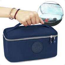Thermal Lunch Bag For Lunch Box And Small Outings With Strap School And Work Women Men Picnic Hand Travel 2.2 Liter - Blue - View 1