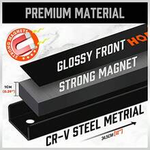 4-Pack Magnetic Tool Holder Strip 12" Magnet Bar For Garage Organization Shop Organization Mounting Screws Included. - Black - View 5