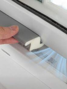 一套易于安装的防风静音窗户密封条 - 采用耐用材料制成，防风静音，适用于寒冷和炎热天气，防风密封 | 时尚灰色设计 | 耐用塑料钢窗户密封条，防风静音隔热条 - 淺灰色 - 查看 7