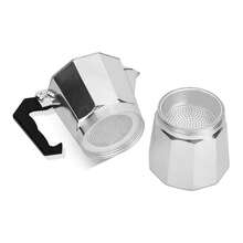 1pc Moka Pot, Aluminum Single Valve Coffee Maker, Brew Espresso Cup, Direct Heating, Essential For Outdoor Leisure Coffee Break