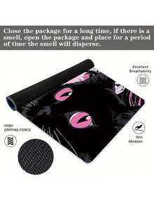 1个动漫猫咪图案防滑防尘鼠标垫，硅胶表面，橡胶底，适用于电脑桌面装饰 - 貓咪 - 查看 7