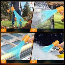 Soplador de Hojas Inalámbrico con 2 Baterías y Cargador, Portátil Ligero de Mano para Jardín Mexicano, Patio, Coche, Nieve y Taller/Soplador Eléctrico Inalámbrico Portátil Ligero, Ideal para Mantenimiento de Jardines en México, Limpieza de Patio, Coche y Taller - Amarillo - Ver 7