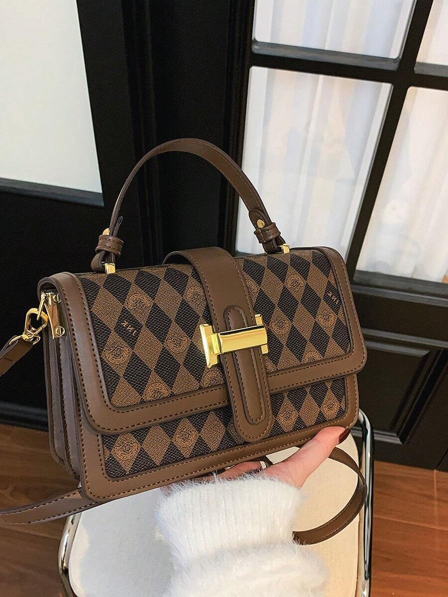 2025 Nouveau petit sac bandoulière carré, sac à épaule de marque de luxe léger pour femmes