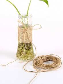 1卷 20米*2毫米 天然黄麻绳 麻线 丝带 手工艺品 DIY 礼品包装 圣诞节 复古黄麻线 缝纫 派对 婚礼 家居装饰