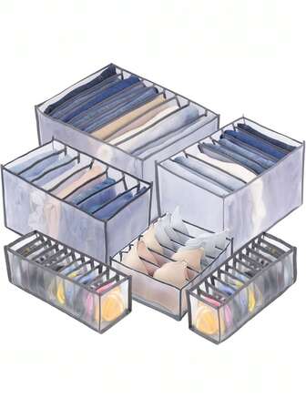 1PC Household Wardrobe For Organizing And Storing Underwear, With A Foldable Drawer Storage Bag And A Separate Storage Container For Drawers. The Wardrobe Can Store Pants, Shirts, Jeans, T-Shirts, Underwear, Socks, Etc., Suitable For Family Bedrooms And Student Dormitories,