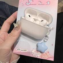 简约白色、粉色、蓝色蓝牙无线保护壳，兼容 Pro 3、第二代，兼容 耳机保护壳 1/3/4/5，无线保护壳第二代、第三代和第四代 - 無色 - 查看 3