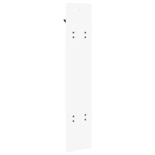 Wall-Mounted Coat Rack White 20 X 1.5 X 100 Cm Engineered Wood - Putih - View 8