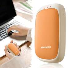 2个装磁性加热暖手宝，二合一可拆卸加热暖手宝，单只2000mAh，3档温度调节，保温，情人节、小狗、嘉年华