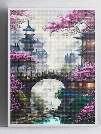 | 5D DIY Diamond Painting | Ancient Natural Scenery Decoration Diamond Painting Kits. Ancient Fairy-Tale Architecture In The Mountains Handmade Decorative Painting. HD 5D DIY Embroidery Mosaic Art. Gift Diamond Painting Can Help You Concentrate And Calm Your Mood Through DIY.