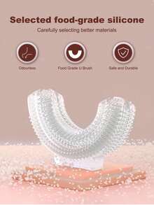 1pc Kids U-Shaped Electric Toothbrush With 1 Brush Head (Battery Capacity: 150mAh), 5 Modes, Automatic 360° Cleaning, Gentle Vibration, Cartoon Dinosaur Pattern, IPX7 Waterproof Design, Making Bath Time Fun And Protecting Gums, Ideal Christmas Gift - Multicolor - View 13