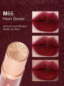 GIRLCULT Son bóng lì Love Whisper #M66 Irresistible Temptation | Lớp nền lì, có nhũ li ti | Son bóng lì mềm mại, son môi dạng lỏng nhẹ | Màu sắc lâu trôi, Bộ quà tặng, 3.8g/0.13oz - Kẻ đánh cắp trái tim M66 - Xem 7
