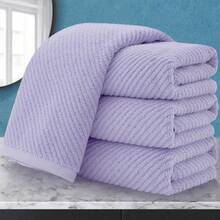 Juego de 4 toallas de mano para baño - Grandes 18x28 |  % algodón |   Gruesas |   Secado rápido |   Suaves, toallas de mano para baño, artículos esenciales para dormitorio universitario, beige - Morado - Ver 7