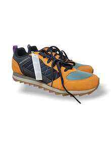 Merrell Giày thể thao nam Alpine phong cách cổ điển thoải mái nhẹ đệm thoáng khí chống trượt bền da nylon dễ phối đồ tập thể dục hàng ngày du lịch màu cam đen J003271 - Nhiệt tình - Xem 1