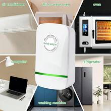 Juego De 4 Adaptadores Domésticos De Ahorro Energético, Enchufe Estabilizador De Voltaje De Ahorro Energético, 90-240 V, Enchufe Inteligente De Ahorro Energético, Equipo Para Oficina En Casa - Tipo de Enchufe A USA (110-127V) - Ver 7