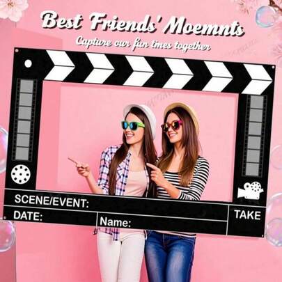 Banner trang trí tiệc chủ đề phim 2D, phông nền chụp ảnh đêm chiếu phim, đạo cụ chụp ảnh đêm chiếu phim cỡ lớn, khung ảnh trang trí tiệc chủ đề phim, phù hợp cho đám cưới, tiệc cô dâu, tiệc tùng, tiệc độc thân, cô dâu tương lai, trang trí đám cưới, sinh nhật, lễ tốt nghiệp, đạo cụ chụp ảnh.