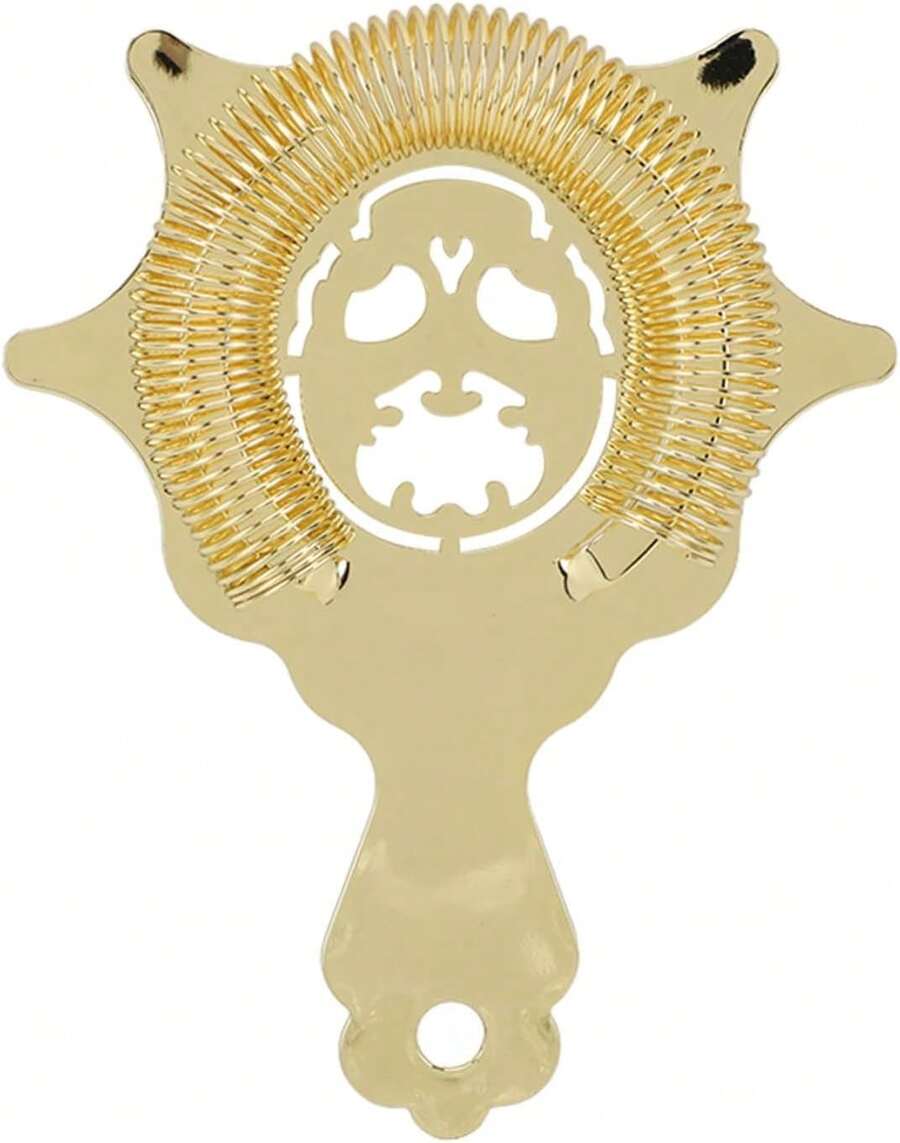 Colador Para Cócteles, Colador De Barra, Colador De Bebidas De Acero Inoxidable, Colador De Cóctel, Colador De Barra De Acero Inoxidable Para Coctelera(Dorado) - dorado - Ver 1