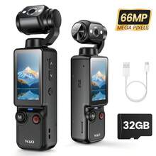 W&O Portable Handheld Digital Camera, 1 Megapixel Resolution, 16x Digital Zoom, 4K Video Recording, 180° Rotating Lens, With Flash, Supports Night Shooting, Autofocus, Landscape/Portrait Modes, Supports 32GB Memory Cards, 2000mAh Battery-An Ideal Gift For Halloween And Christmas,Valentine's Day Gifts, And A Must-Have For Outdoor Travel.,Valentine's Day Gift - Black - View 10