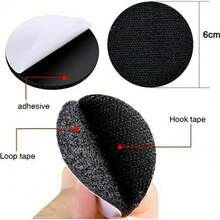 10PCS Anti Slip Rug Mat Non Curling Anti Slip Grippers Strong Adhesive Sticker UK - Black - View 4
