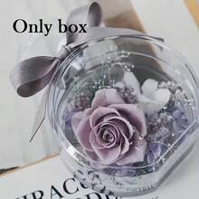 1/3pcs Transparent Decorative Bottles, Suitable For Preserved Flowers, DIY Materials, Gift Packaging Boxes, Valentine's Day Gifts - Multicolor - View 6
