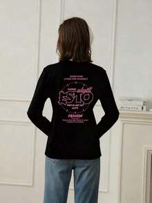 Women T-Shirts - Black - View 2