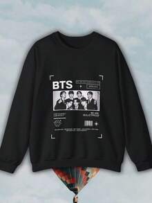 Kpop Hoodie We Are Bulletproof Sweatshirt Bangtan Boys Fan Gift (2) - 黑色 - 查看 1