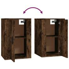 Mobile porta TV a parete vidaXL, rovere affumicato, 40x34,5x60 cm - Cammello - Visualizzare 8