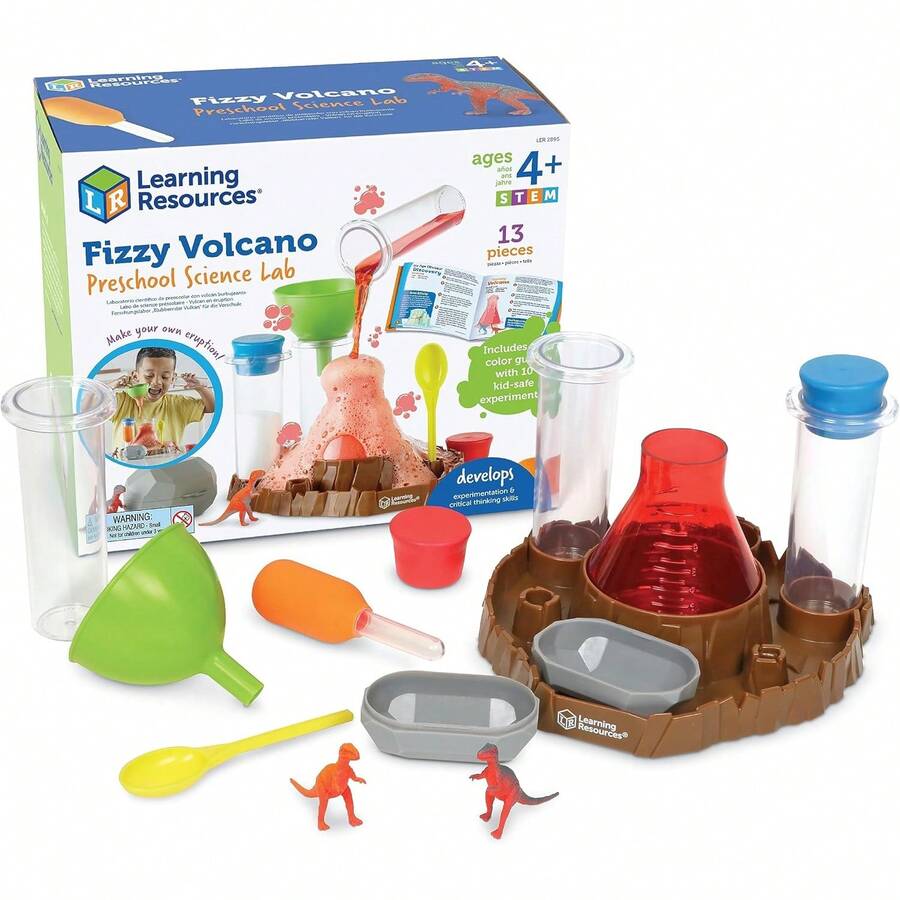 Learning Resources Fizzy, 13 Piezas, Mayores de 4 años, Laboratorio de Ciencias Preescolar, Kits de Ciencia para Niños, Experimentos Científicos para Niños - 1 - Ver 1