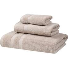 SOFE H&L. |   Olea - Juego de 3 toallas de baño de algodón turco de lujo: 1 toalla de baño, 1 toalla de mano, 1 paños de lavado,, gruesa, premium, suave, duradera y absorbente - juego de toallas de - Gris Oscuro - Ver 7