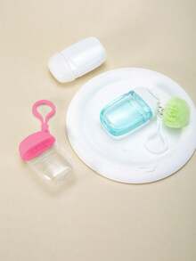 1 Set Pink Clear Empty Bottle Hand Sanitizer Bottling Bottle With Bow ,30ml,Travel ,Holder Hook Keychain, Pink Flip Cap ,Lid Reusable Portable Empty Bottle Refillable ,Cosmetic Container, Suitable For Liquid Lotion Cream,Travel Essentials Dorm Essentials,Suitable For Women, Mothers, Teachers, Friends, Students, Returning To School, And Teachers,Valentine's Day Gift,Mother's Day Gift,1 Oz (Approx. 28.3 G) - Multicolor - View 6