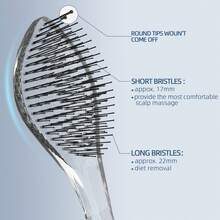 Escova/Pente de Alta Qualidade para o Couro Cabeludo, Adequado para Mulheres, Meninas, Homens e Meninos - Pode Ser Usado em Cabelo Molhado ou Seco