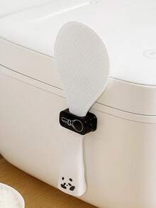 1/2pcs Cute Black & White Multi-Functional Wall-Mounted Storage Rack - Kitchen Utensil Holder And Cable Organizer (Plastic Hooks, Can Hang Small Items/Rice Cooker Accessories) - Multicolor - View 10