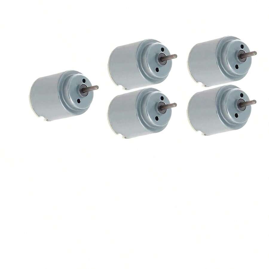 3-6 V 5000 RPM DC Micro motor 140 Mini motor eléctrico eje redondo para RC barco avión juguetes modelo DIY Hobby - (5 piezas) - Motor de 140 cc - Ver 1