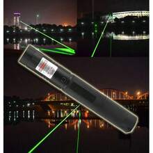Areyourshop High Power Green Laser Pointer 532nm 900 Miles Range, Rechargeable Laser Pen With Safety Lock & Focus Adjustable, Aviation Aluminum Alloy Laser Torch For Presentation, Teaching, Astronomy - Black - View 8