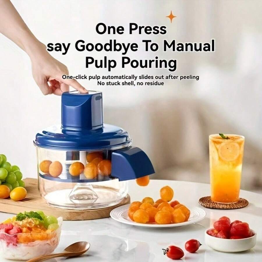 RAF Electric Grape Peeler, Tomato & Garlic Slicer - Rechargeable Automatic Fruit & Vegetable Cutter, Compact Design With High-Efficiency Motor, Ideal Home Chef Tool, Stylish Peeler, Professional Chef's Choice