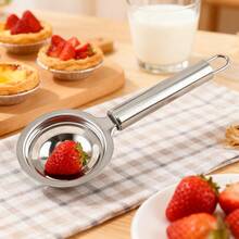 Separador de yemas de huevo de acero inoxidable, separador de claras de huevo de acero inoxidable, filtro y divisor de yemas de huevo para merengues, pasteles, mayonesa, separa fácilmente las yemas y las proteínas, separador de huevos para cocinar y hornear - Plateado - Ver 3