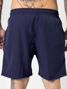 Kit Of 5 Men's Bermuda Shorts For Gym, Training, Beach, Running, Elastic Waistband - Đen/Xám/Chì/Xanh nước biển/Rượu vang - Xem 6