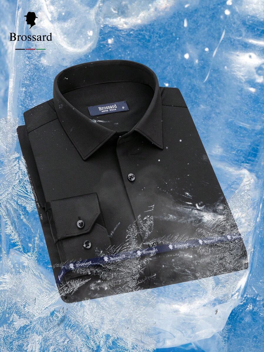 Men's Slim Fit Dress Shirt, Wrinkle-Free, Elastane Knit | Breathable Plaid Shirt | Elegant Slim Fit And High-Quality Fabric | Soft And Breathable | Imported Product - 所以 - 查看 1