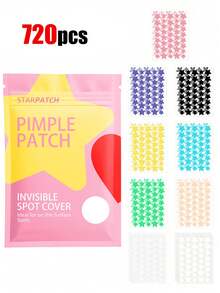 2160 piezas Pegatinas de caras de estrellas lindas, pegatinas de estrellas, adecuadas para decoración diaria, eventos y fiestas, pegatinas de fiesta multicolor, diseño resistente al agua/ligero/material amigable con la piel/adecuado para el baño - Multicolor - Ver 7