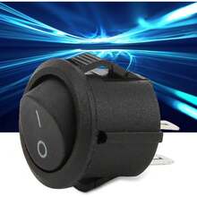 20 interruptores 2 pines, interruptor basculante redondo pequeño de encendido/apagado de 2 posiciones KCD11 Accesorios para electrodomésticos para equipos industriales Interruptores electrodomés - 1 - Ver 4